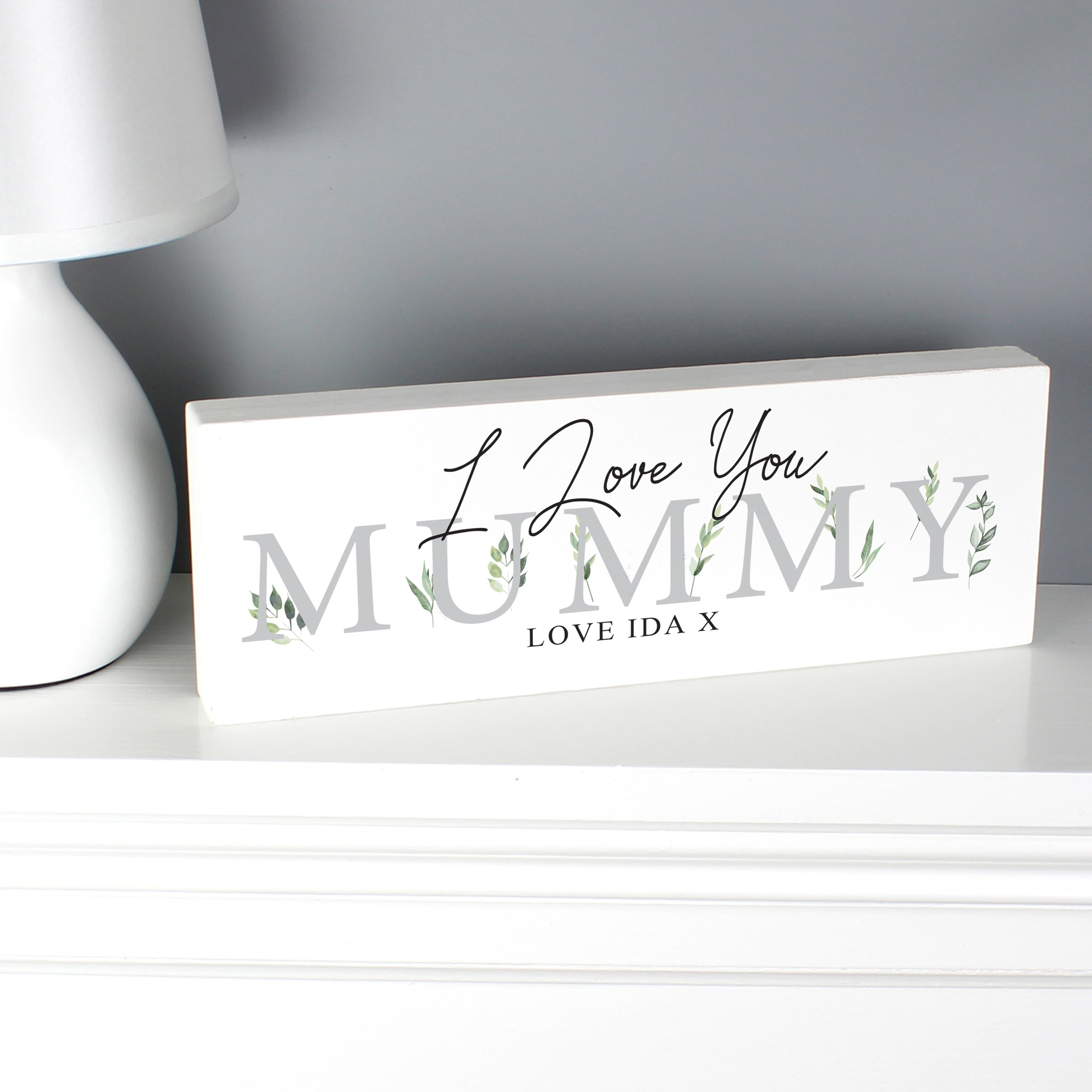 Personalised Botanical Wooden Block Sign - Shop Signs & Plaques At Gift Moments - 4