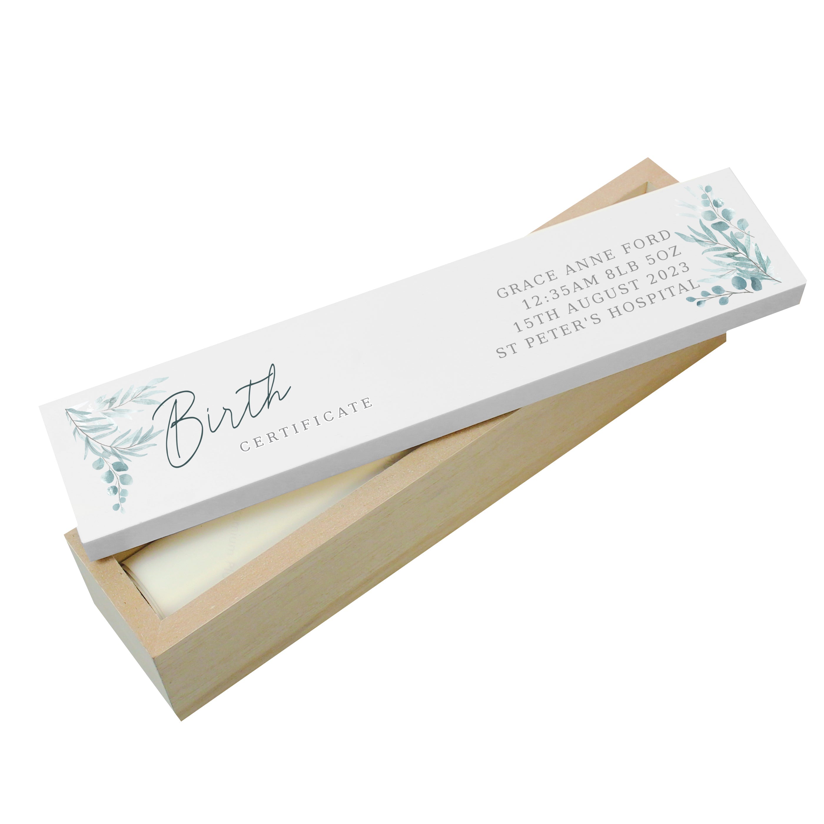 Personalised Botanical Wooden Certificate Holder - Shop Certificate Holders At Gift Moments - 6