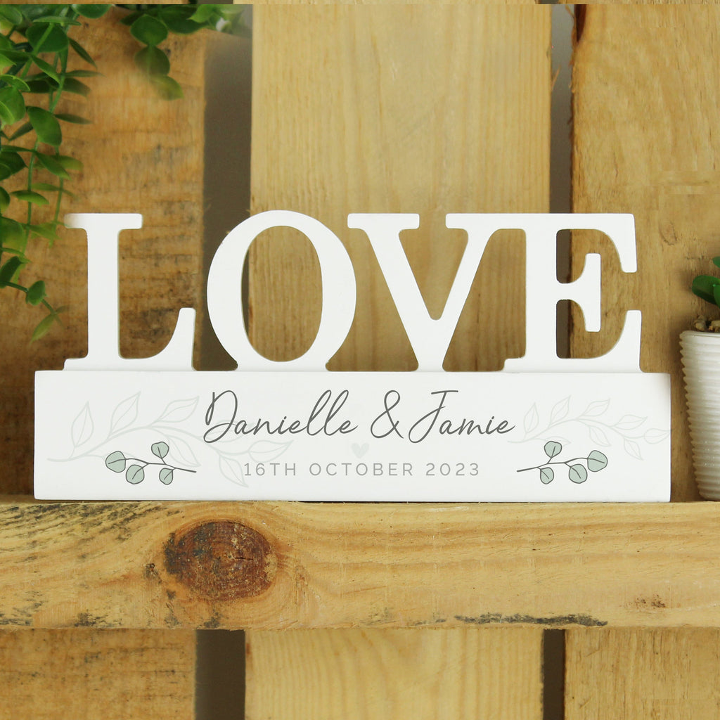 Personalised Botanical Wooden Love Ornament - Shop Ornaments At Gift Moments - 2