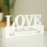 Personalised Botanical Wooden Love Ornament: 1 - Ornaments By Gift Moments