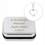 Personalised Box With Heart Necklace: 3 - Necklaces By Gift Moments