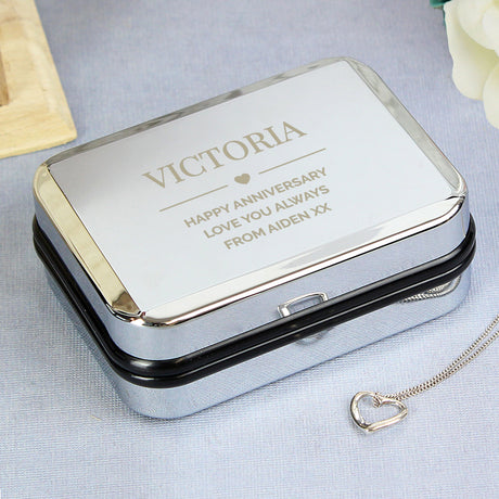 Personalised Box and Heart Necklace: 8 - Necklaces By Gift Moments