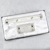 Personalised Its A Boy Silver Plated Certificate Holder: 4 Certificate Holders By Gift Moments