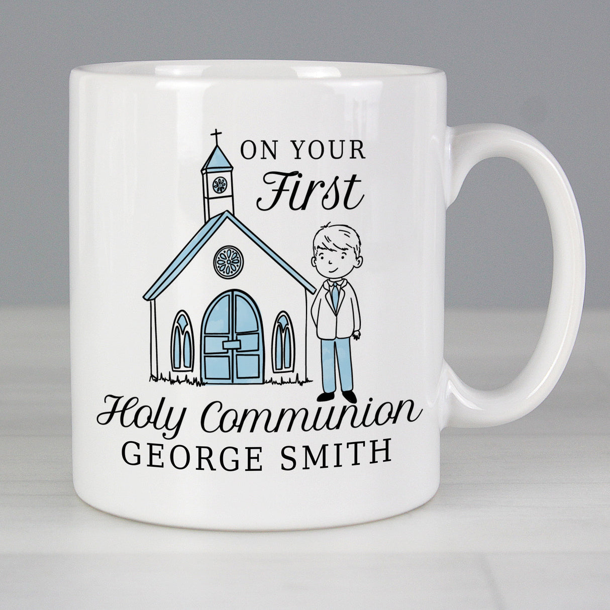 Personalised Boys First Holy Communion Mug: 2 - Mugs By Gift Moments
