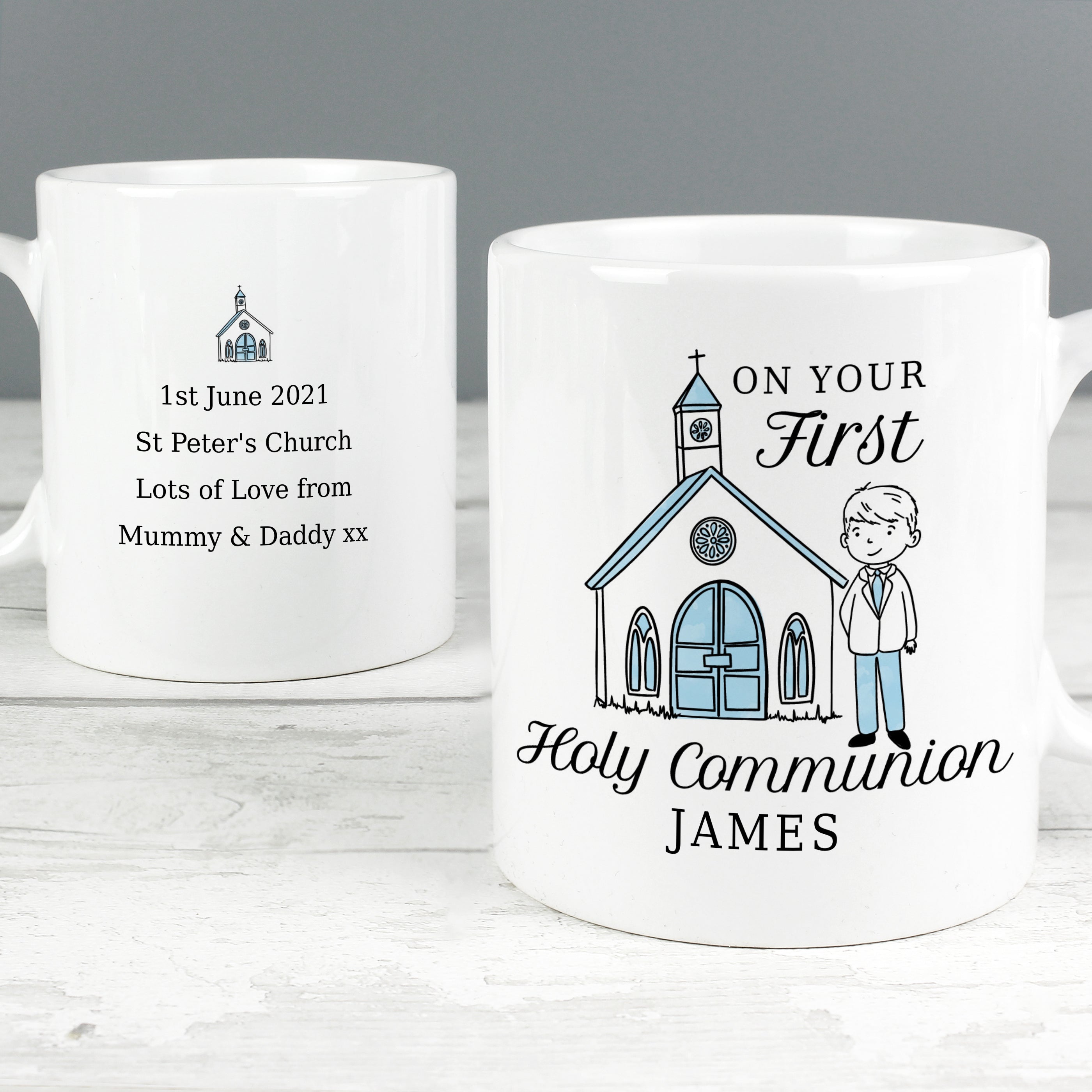 Personalised Boys First Holy Communion Mug - Shop Mugs At Gift Moments - 3