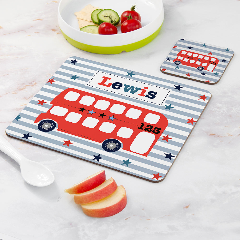 Personalised Boy’s Placemat & Coaster Sets: 13 - Placemats By Gift Moments