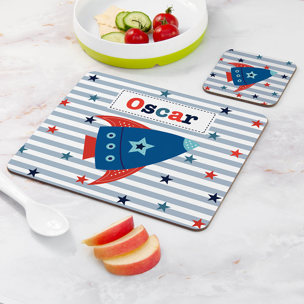 Personalised Boy’s Placemat & Coaster Sets: 20 - Placemats By Gift Moments