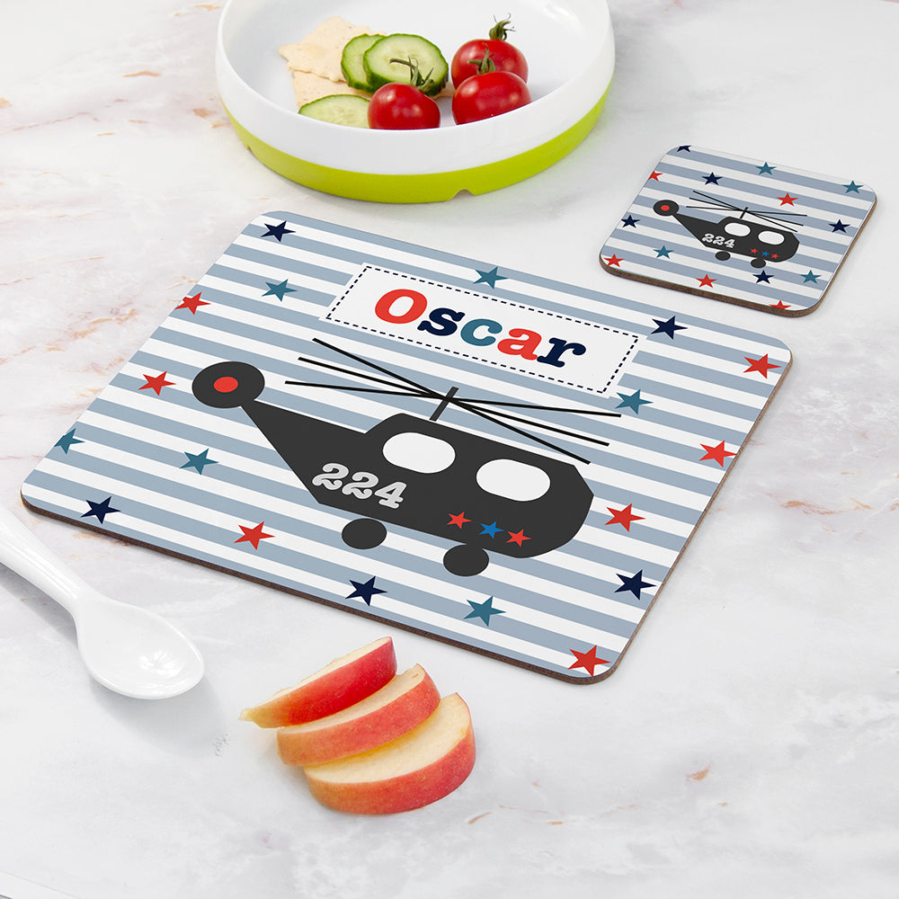 Personalised Boy’s Placemat & Coaster Sets: 14 - Placemats By Gift Moments