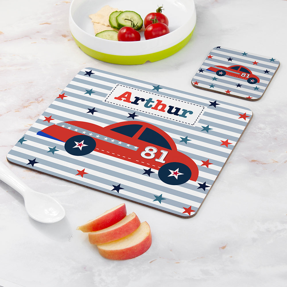 Personalised Boy’s Placemat & Coaster Sets: 12 - Placemats By Gift Moments