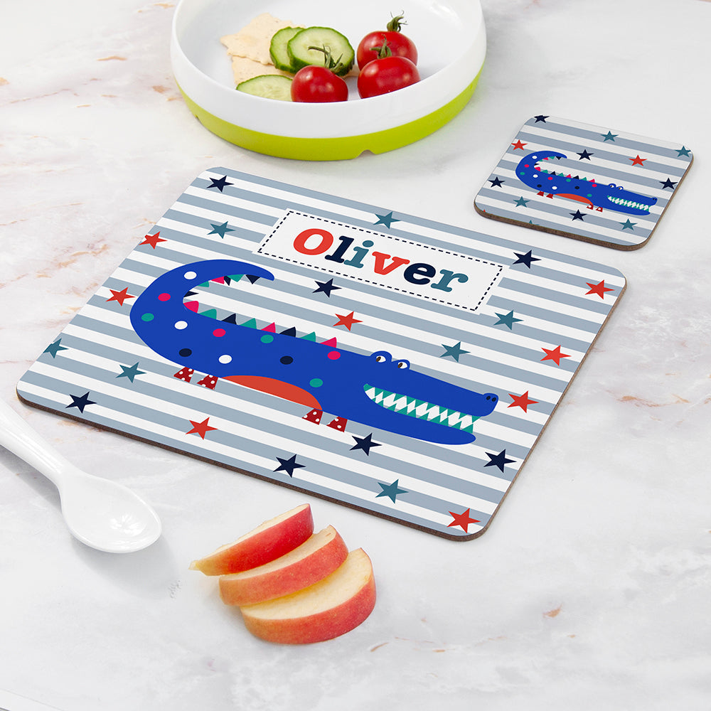 Personalised Boy’s Placemat & Coaster Sets: 15 - Placemats By Gift Moments