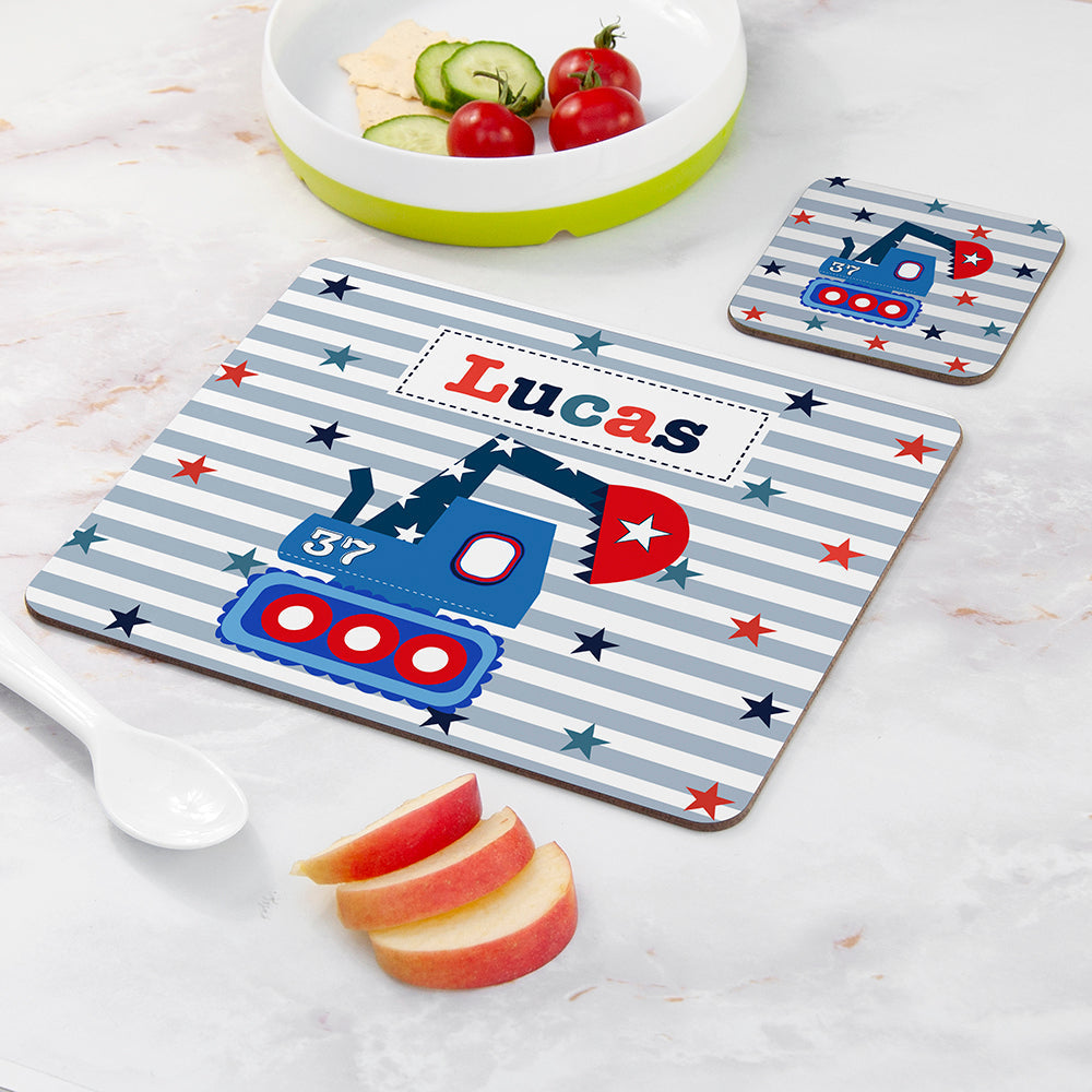 Personalised Boy’s Placemat & Coaster Sets: 17 - Placemats By Gift Moments
