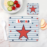 Personalised Boy’s Placemat & Coaster Sets: 4 - Star - Placemats By Gift Moments