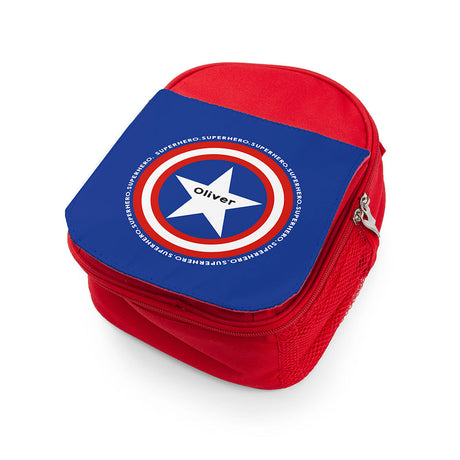 Personalised Superhero Red Lunch Bag: 6 - Textile Bags By Gift Moments