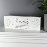 Personalised Branches Wooden Block Sign: 1 - Signs & Plaques By Gift Moments