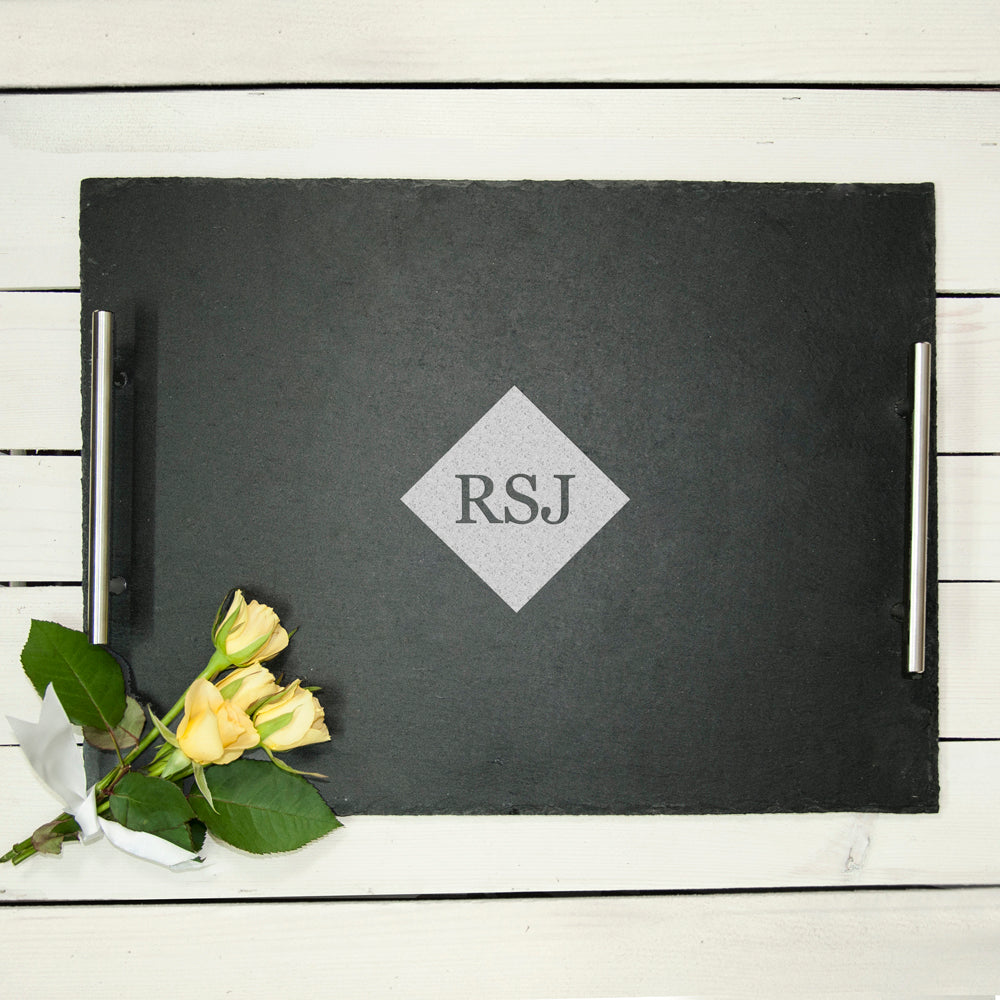Personalised Slate Breakfast In Bed Tray: 4 - Chopping Boards By Gift Moments