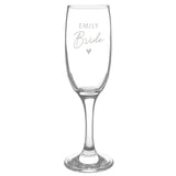 Personalised Bride Flute Glass: 4 - Champagne Flutes By Gift Moments