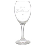 Personalised Bridesmaid Wine Glass: 5 - Wine Glasses By Gift Moments