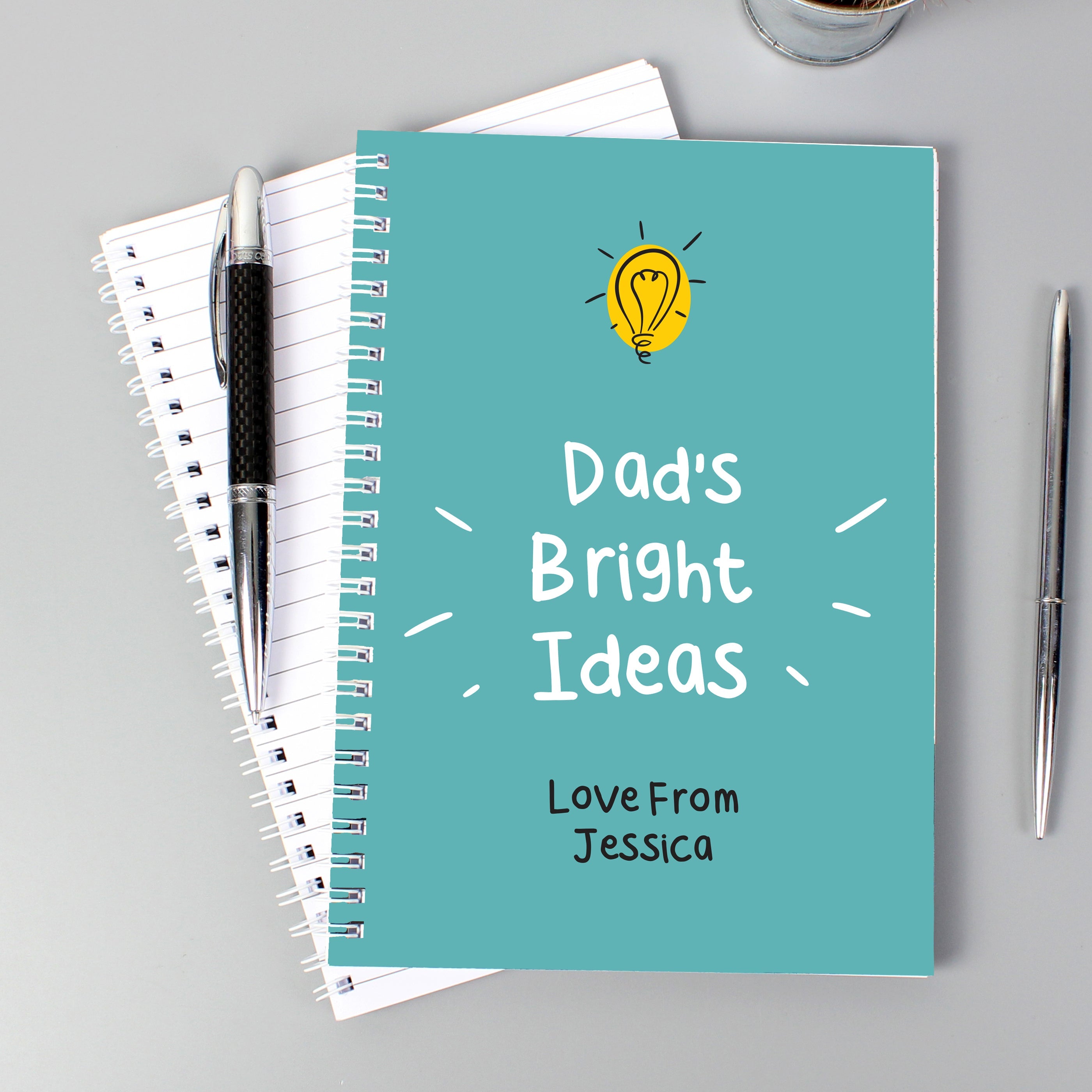 Personalised Bright Ideas A5 Notebook - Shop Notebooks At Gift Moments - 1