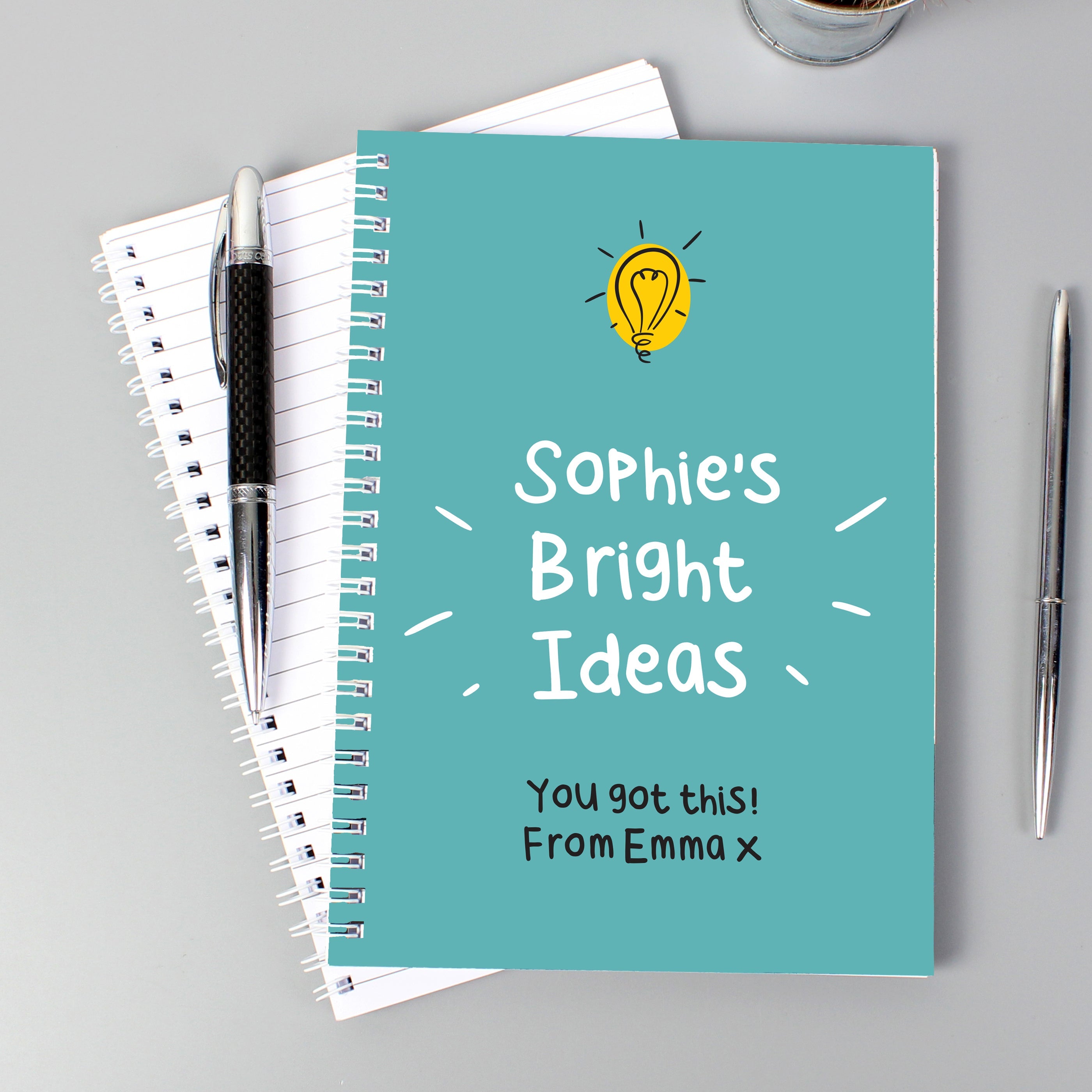 Personalised Bright Ideas A5 Notebook - Shop Notebooks At Gift Moments - 3