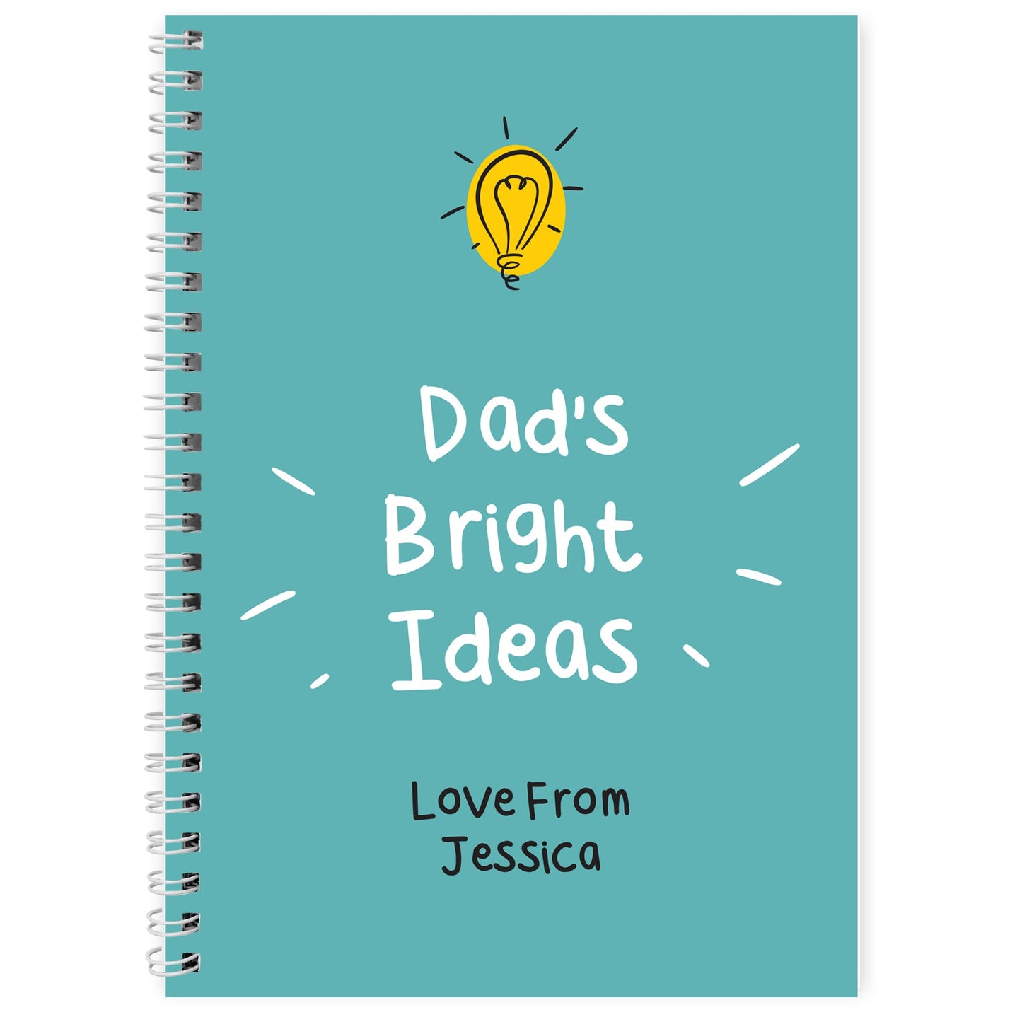 Personalised Bright Ideas A5 Notebook: 4 - Notebooks By Gift Moments