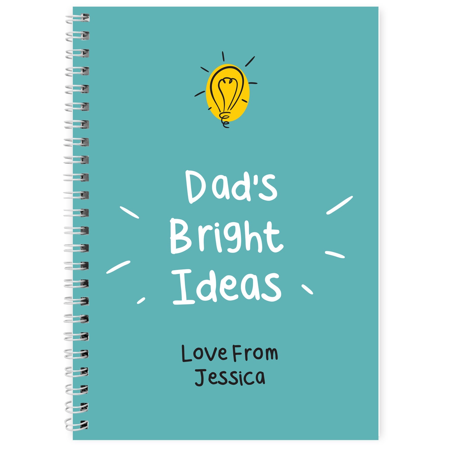 Personalised Bright Ideas A5 Notebook - Shop Notebooks At Gift Moments - 4