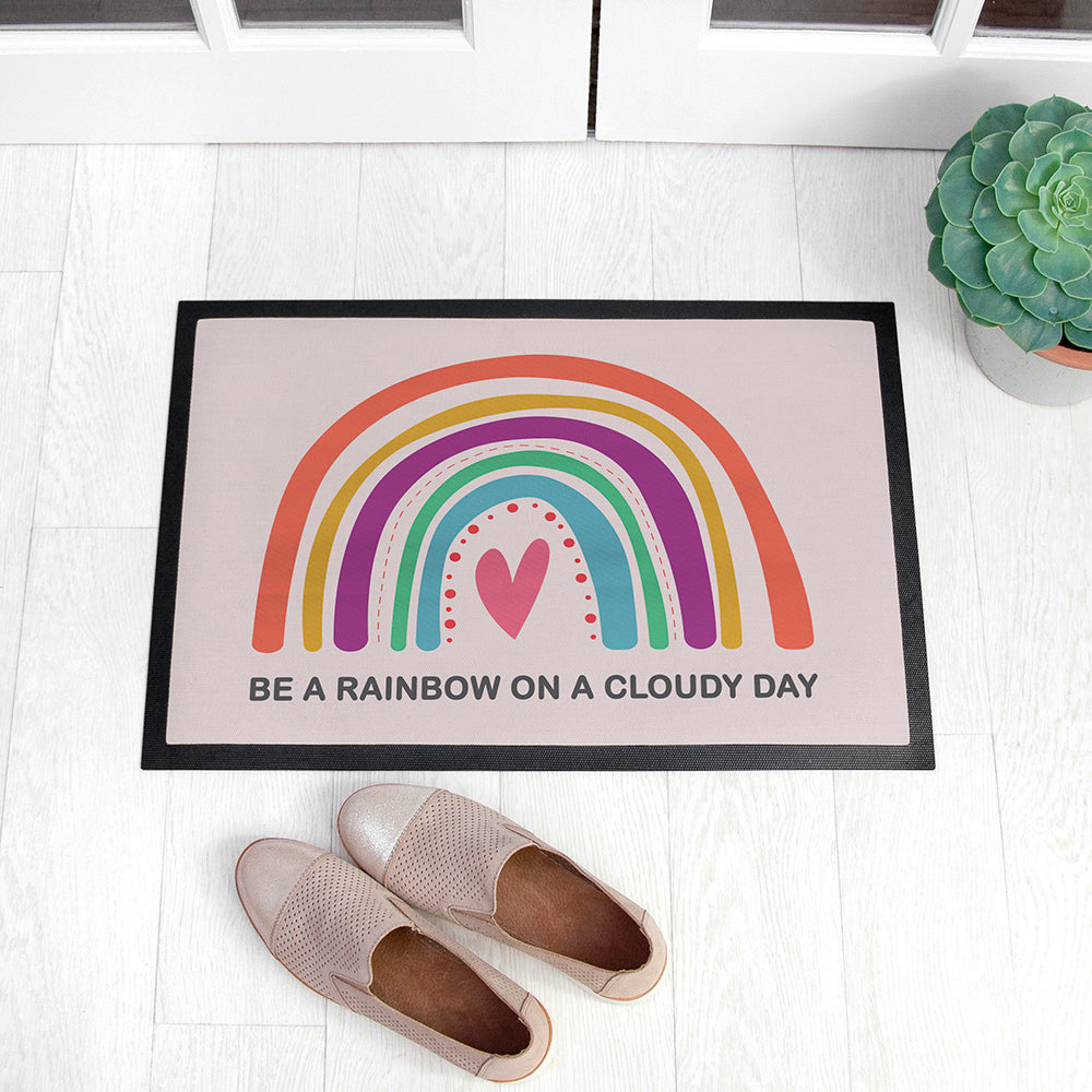Personalised Bright Rainbow Doormat: 4 - Doormats By Gift Moments