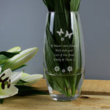 Personalised Butterflies and Flowers Bullet Vase: 1 - Vases By Gift Moments