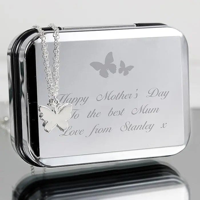 Personalised Butterfly Box and Butterfly Necklace: 6 - Necklaces By Gift Moments