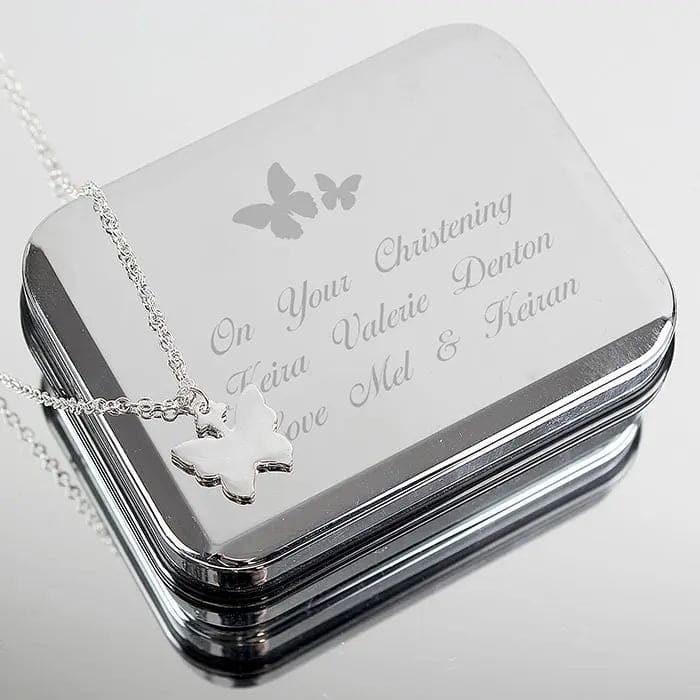 Personalised Butterfly Box and Butterfly Necklace: 1 - Necklaces By Gift Moments