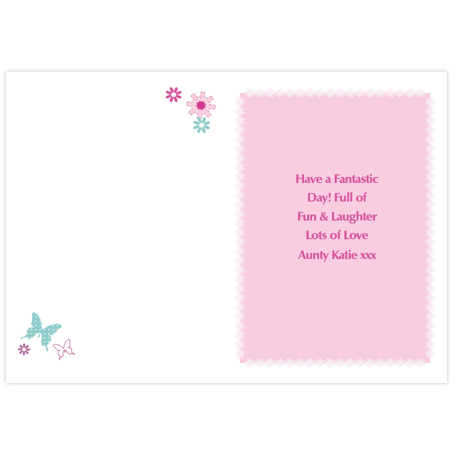 Personalised Butterfly Card: 2 - Greeting Cards By Gift Moments