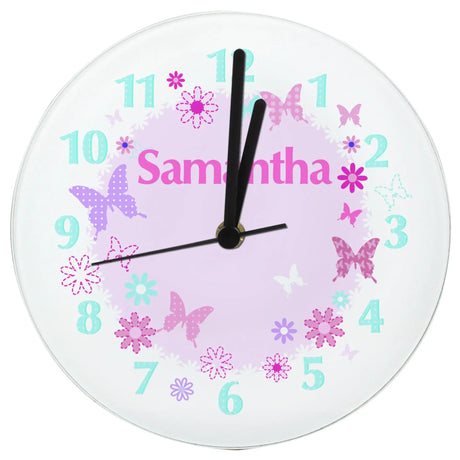 Personalised Butterfly Clock: 3 - Clocks By Gift Moments