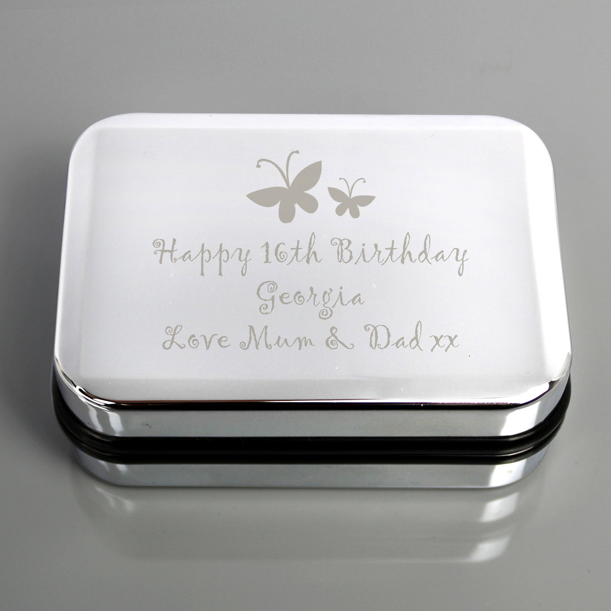 Personalised Butterfly Motif Necklace Gift Box: 1 - Necklaces By Gift Moments