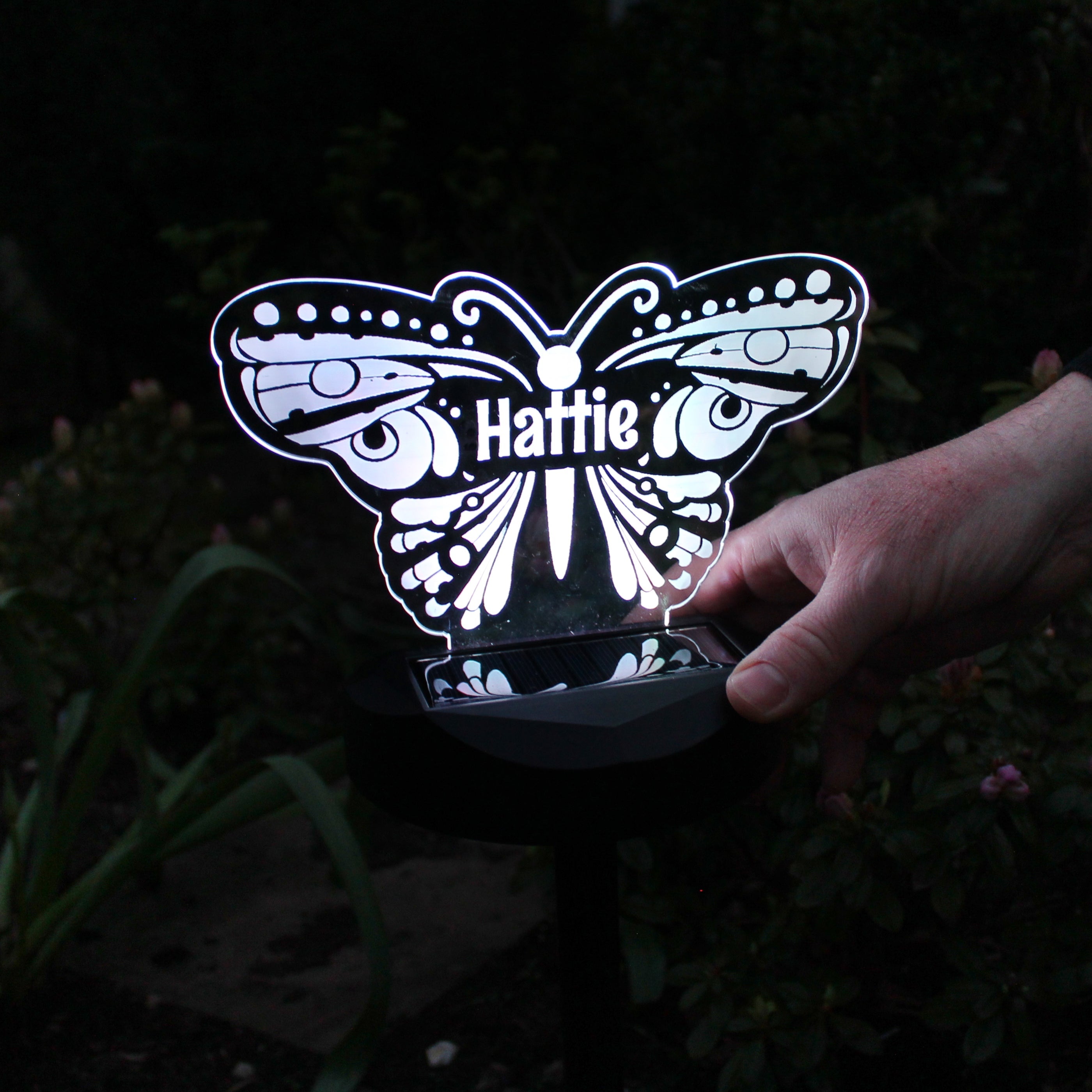 Personalised Butterfly Solar Light - Shop Solar Lights At Gift Moments - 3