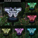 Personalised Butterfly Solar Light: 7 - Solar Lights By Gift Moments