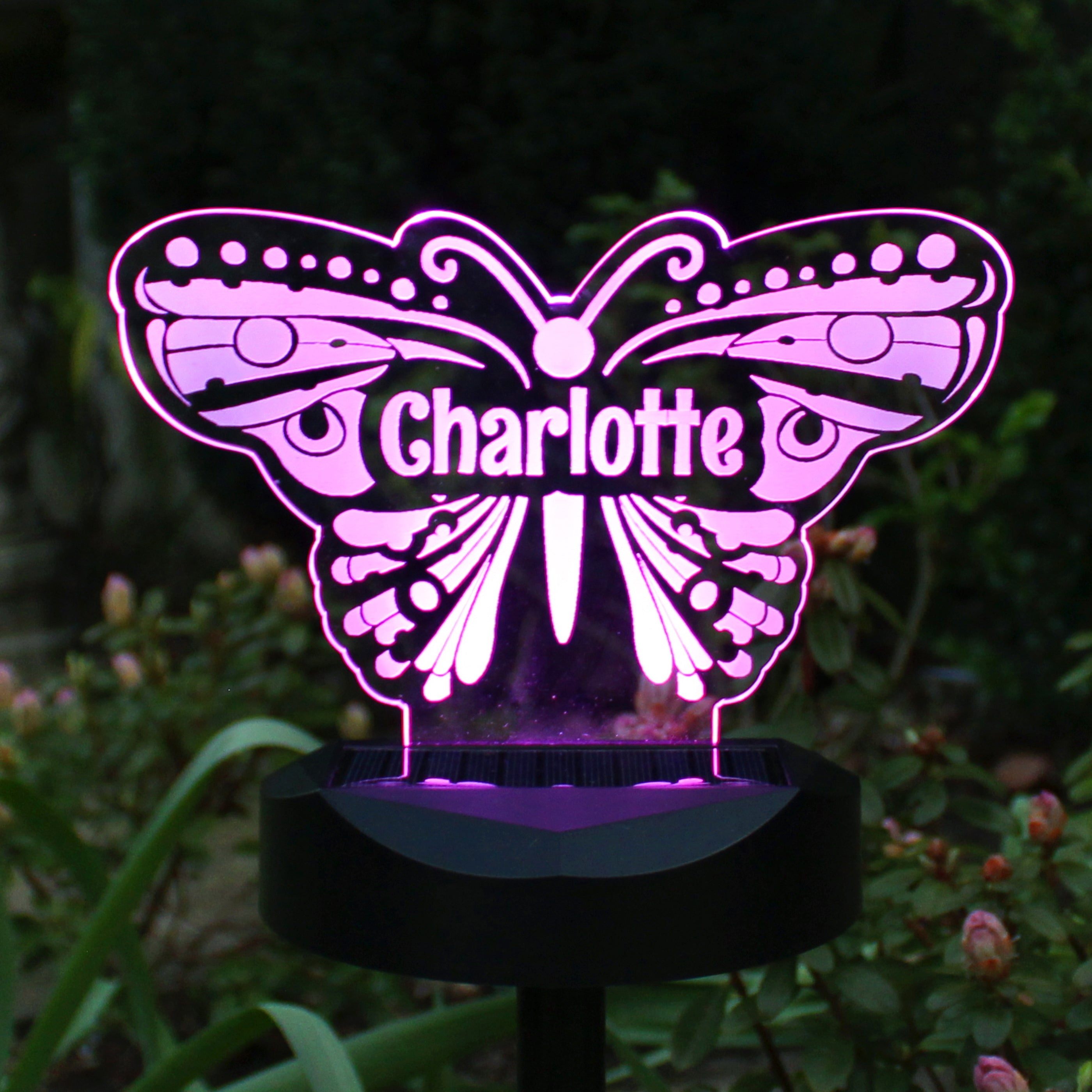 Personalised Butterfly Solar Light - Shop Solar Lights At Gift Moments - 2