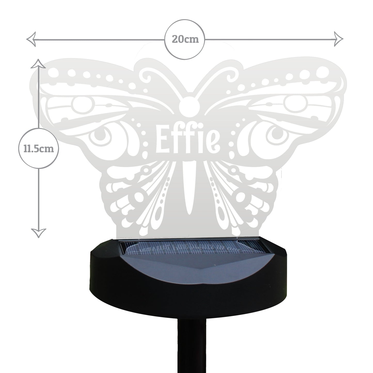 Personalised Butterfly Solar Light: 8 - Solar Lights By Gift Moments