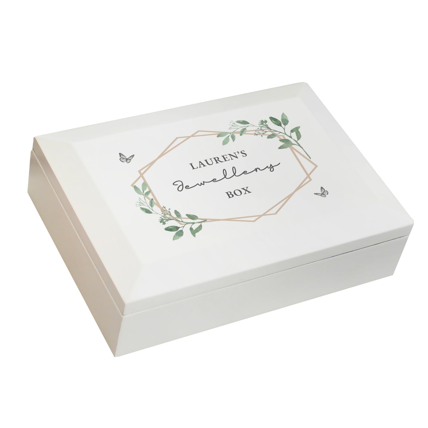 Personalised Butterfly Wooden Jewellery Box: 6 - Jewellery Boxes By Gift Moments
