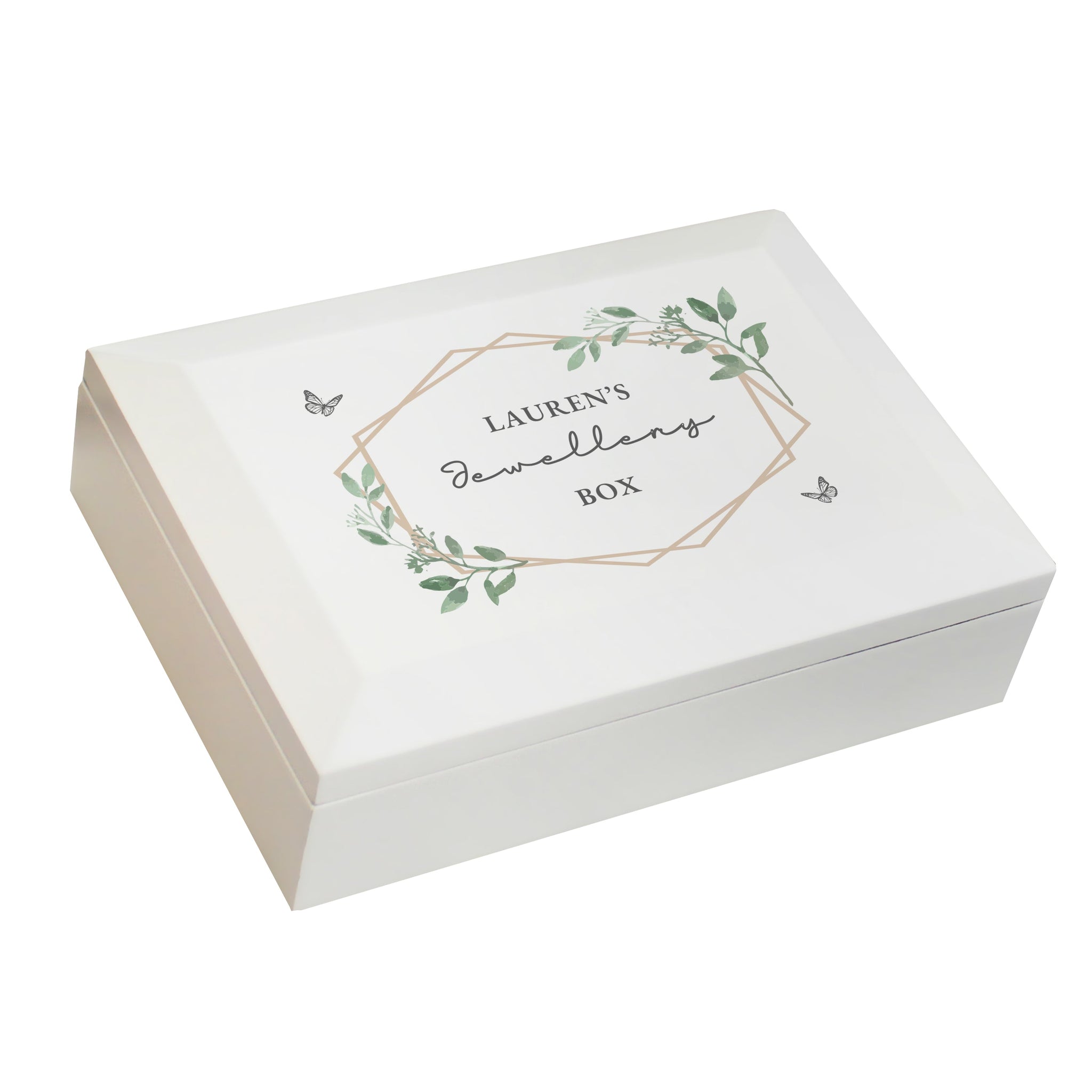 Personalised Butterfly Wooden Jewellery Box: 6 - Jewellery Boxes By Gift Moments