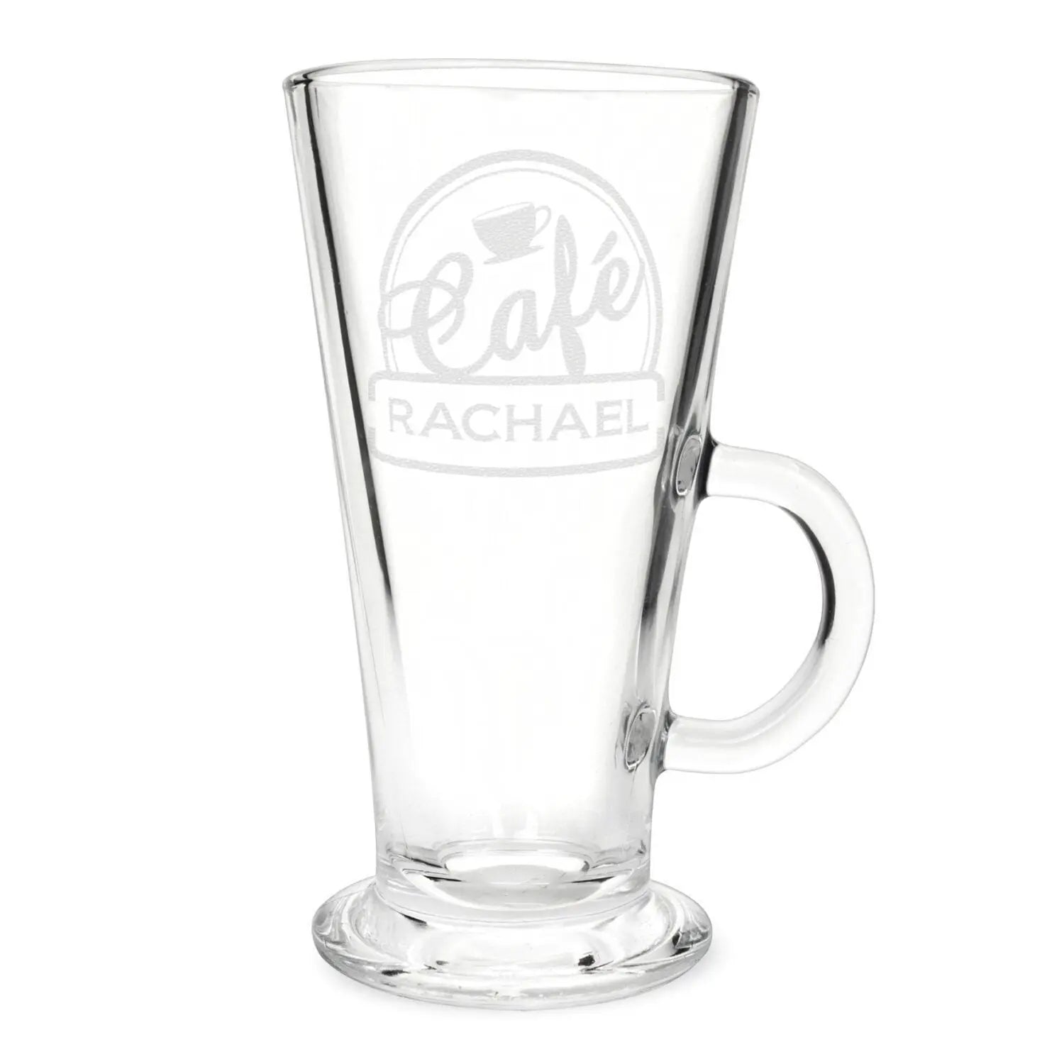 Personalised Cafe Latte Glass: 3 - Latte Mugs By Gift Moments