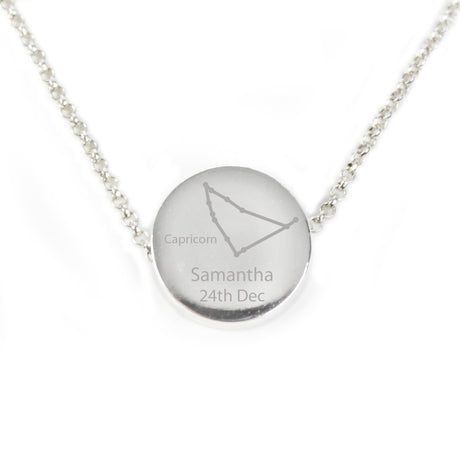 Personalised Capricorn Zodiac Star Sign Necklace (Dec 22nd - 19th Jan): 8 - Necklaces By Gift Moments