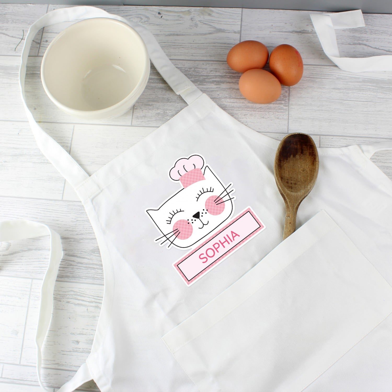 Personalised Cat Childrens Apron: 1 - Aprons By Gift Moments