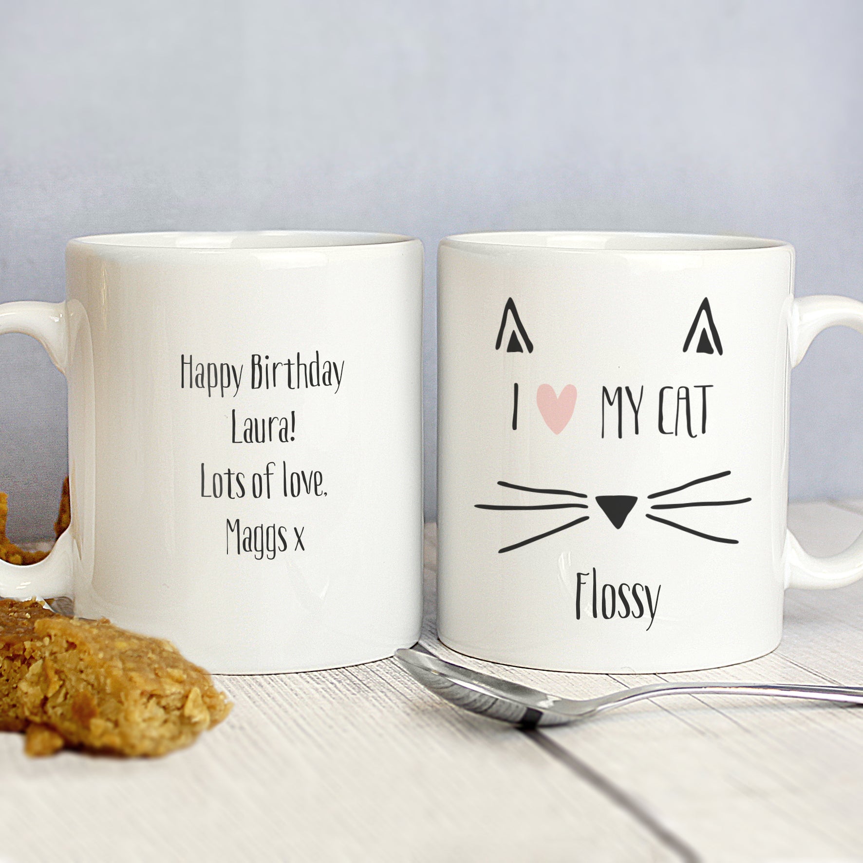 Personalised Cat Features Mug: 1 - Mugs By Gift Moments