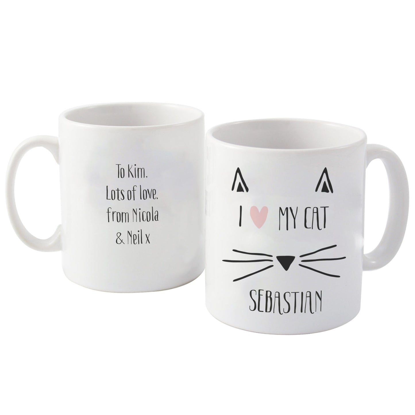 Personalised Cat Features Mug: 3 - Mugs By Gift Moments