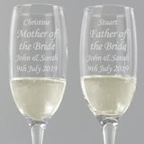 Personalised Celebration Pair of Flutes: 3 - Champagne Flutes By Gift Moments