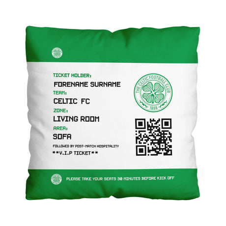 Personalised Celtic FC FD Ticket 18’’ Cushion: 1 - Cushions By Celtic