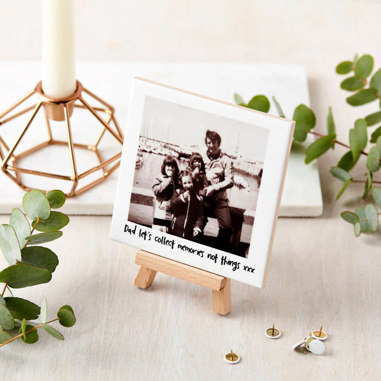 Personalised Ceramic Photo and Mini Easel: 2 - Keepsakes By Gift Moments