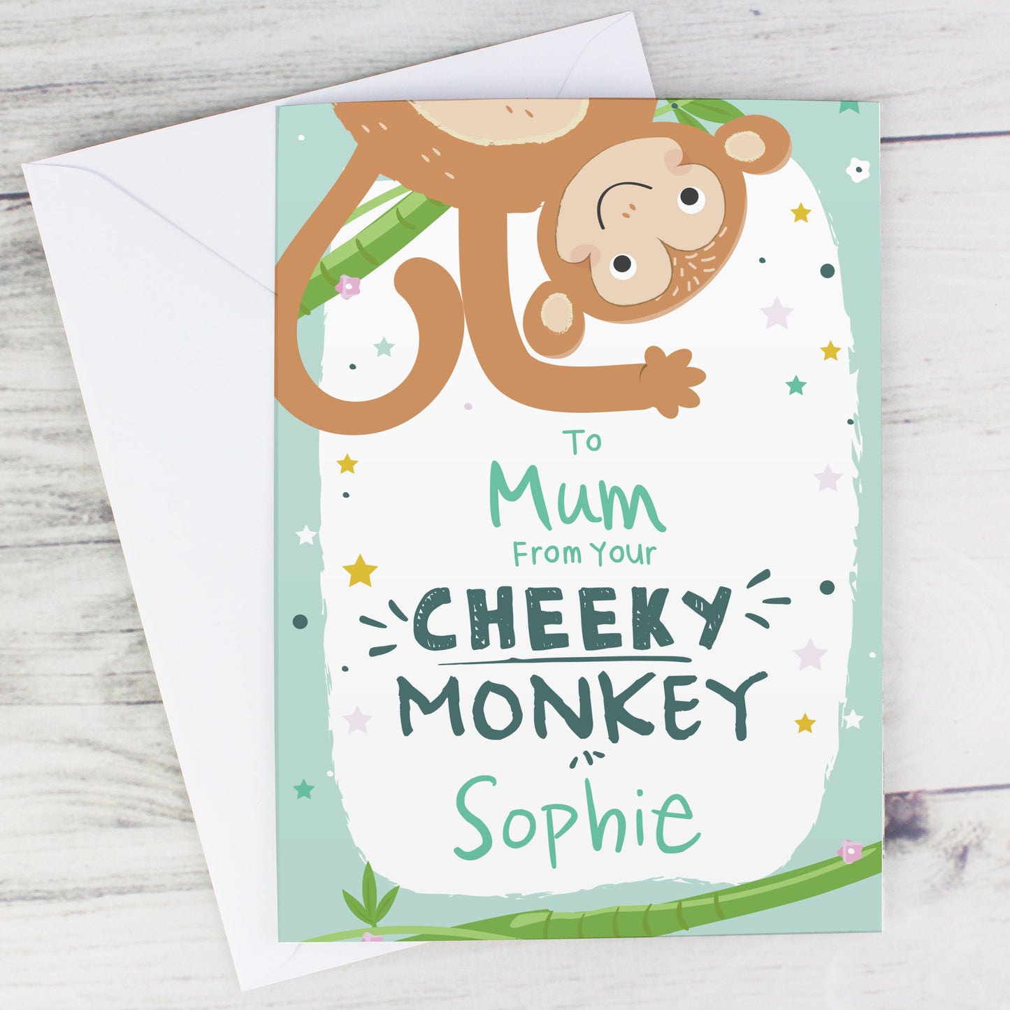 Personalised From Your Cheeky Monkey Card: 6 - Greeting Cards By Gift Moments