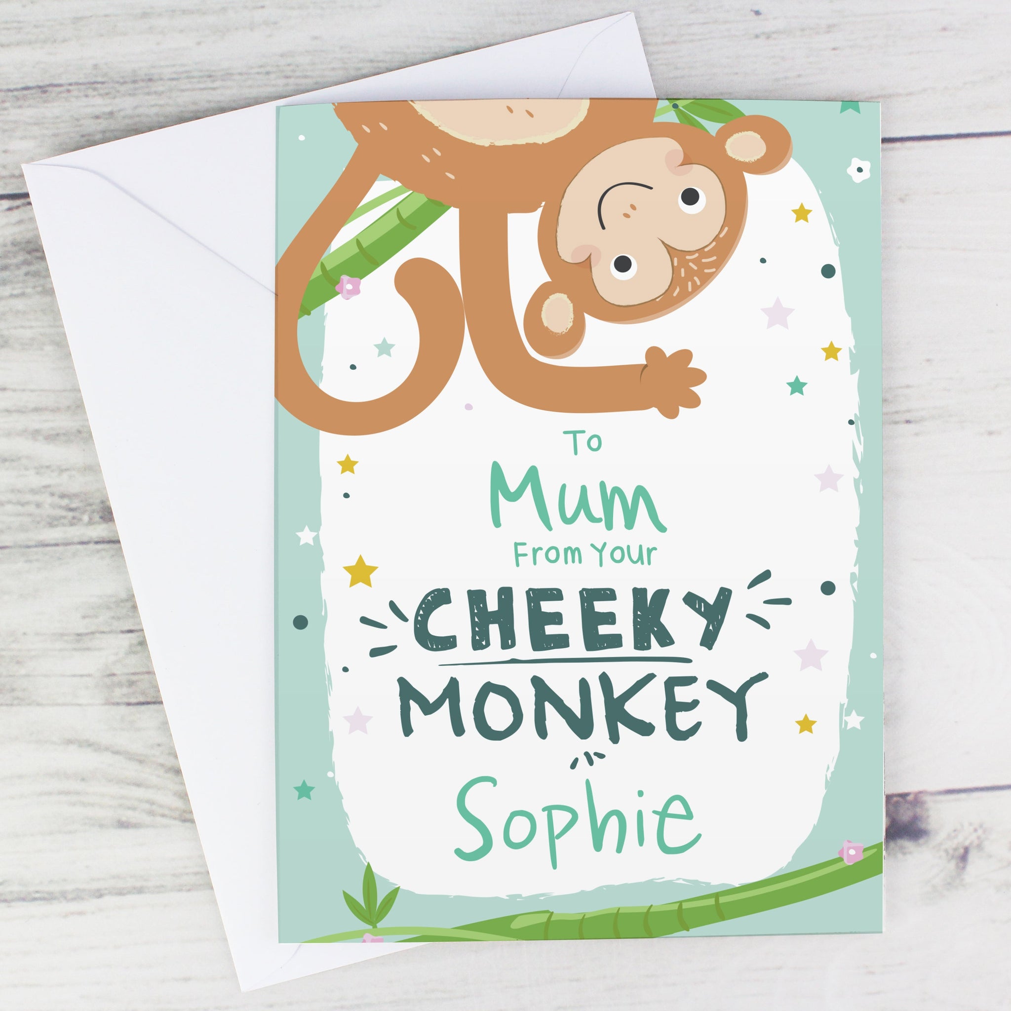 Personalised From Your Cheeky Monkey Card: 6 - Greeting Cards By Gift Moments