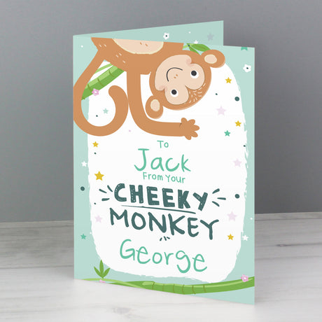 Personalised From Your Cheeky Monkey Card: 5 - Greeting Cards By Gift Moments