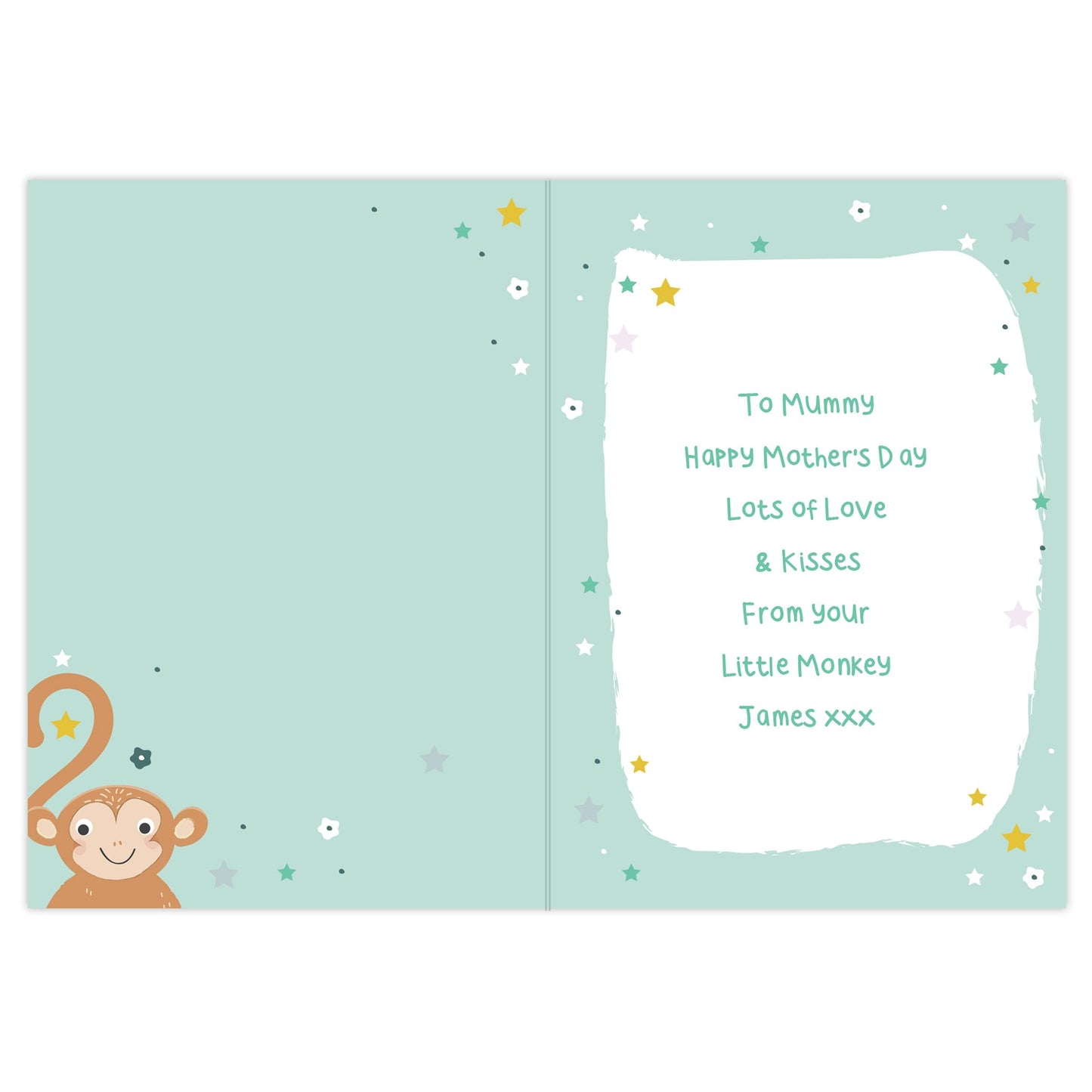 Personalised From Your Cheeky Monkey Card: 4 - Greeting Cards By Gift Moments